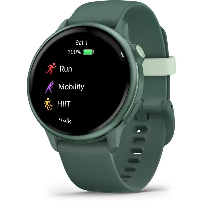 Garmin Vivoactive 6, Montre connectée sport avec GPS, écran AMOLED, autonomie jusqu'à 11 jours, suivi forme & santé, vert