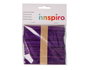 Innspiro Bâtonnets de polo en bois standard lila 114x10x2mm, 50 unités