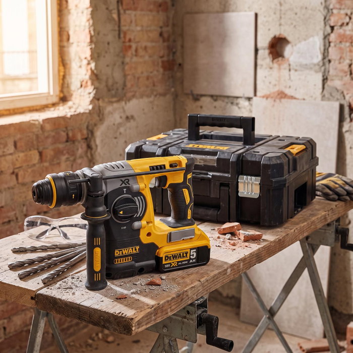 DEWALT DCH273P2T-QW Marteau perforateur sans fil SDS-Plus 18V 5Ah