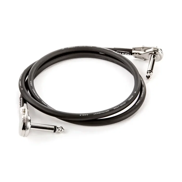 MXR Câble Patch Jack Angulaire 0,90 m - Faible Bruit pour Pédales d'Effet