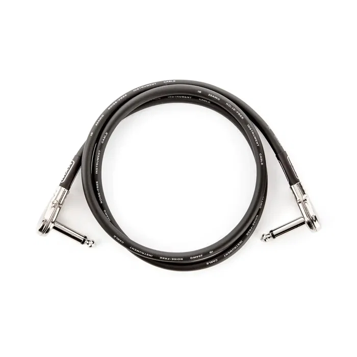 MXR Câble Patch Jack Angulaire 0,90 m - Faible Bruit pour Pédales d'Effet