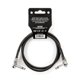 MXR Câble Patch Jack Angulaire 0,90 m - Faible Bruit pour Pédales d'Effet