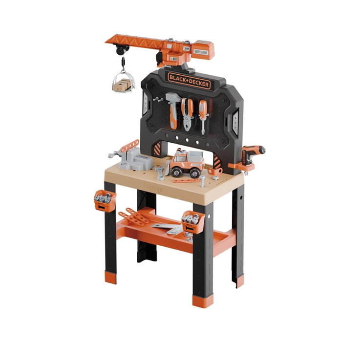 Smoby Black+Decker Etabli Bricolo Builder avec 87 accessoires Smoby Black+Decker Etabli Bricolo Builder avec 87 accessoires