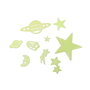 Tachan Pack de 201 étoiles et planètes luminiscentes avec autocollants - Décor de chambre et plafond avec constellations