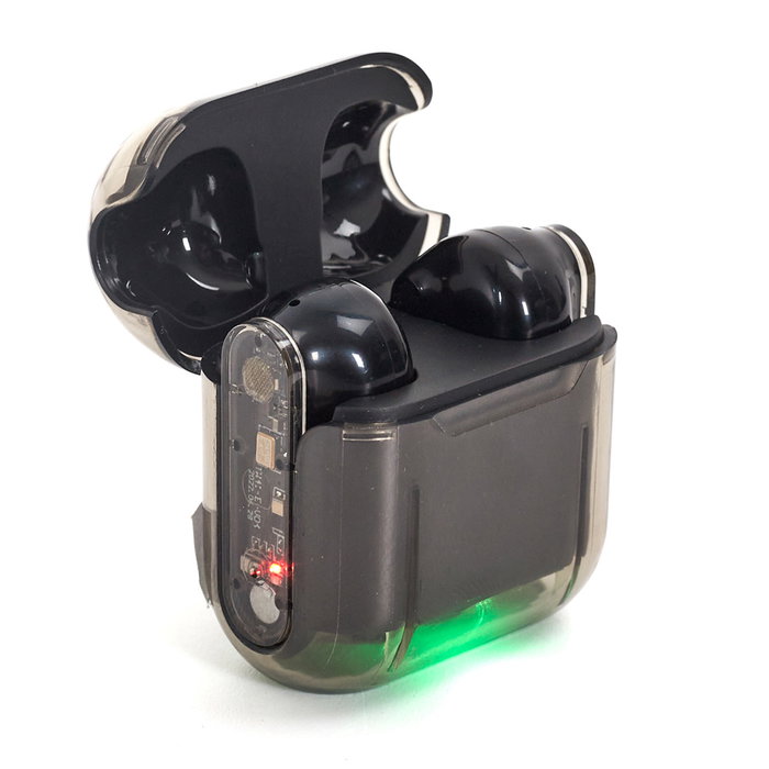 Be Mix Écouteurs sans fil LED Transparent
