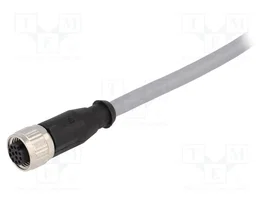 HARTING Connecteur M12 avec cordon, 12 broches, Code A, 1,5m