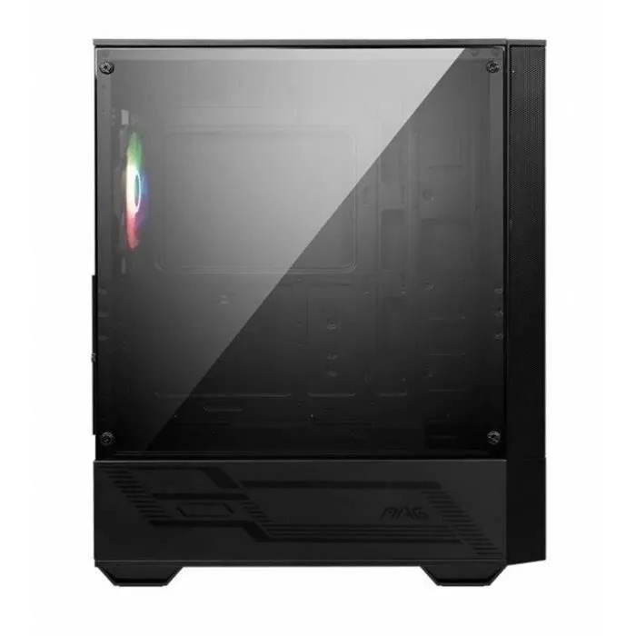 MSI Boîtier PC Mid-Tower Mag Forge 110R avec USB 3.2 Gen 1 et 4 baies internes pour une installation spacieuse et performante