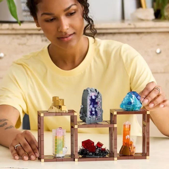 Lego Ideas 21362 - Set de Construction Adulte - Collection de Minéraux - Kit de Construction Déco