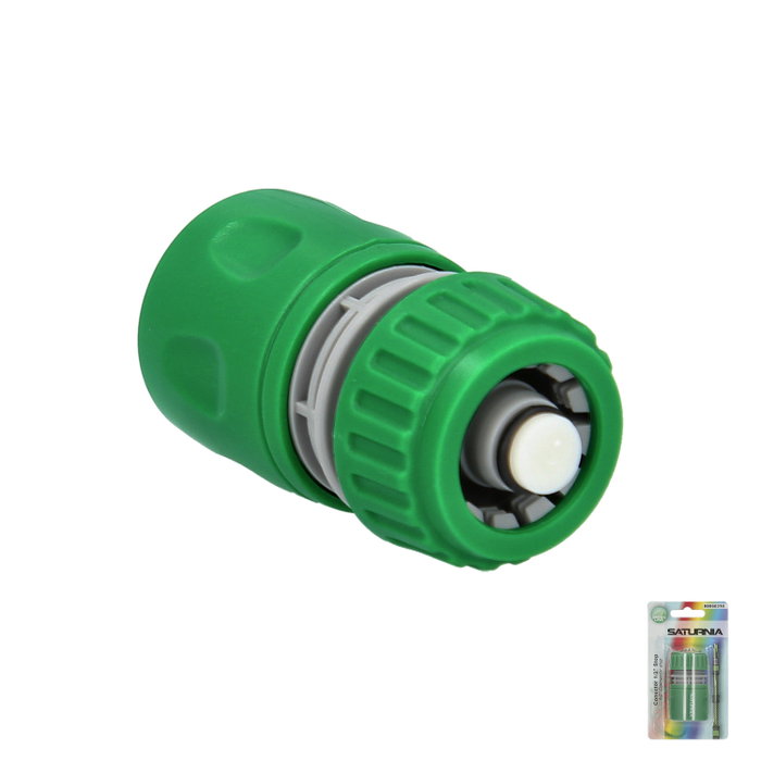 SATURNIA Raccord tuyau plastique 1/2 avec Stop blister SATURNIA Raccord tuyau plastique 1/2 avec Stop blister