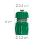 SATURNIA Raccord tuyau plastique 1/2 avec Stop blister
