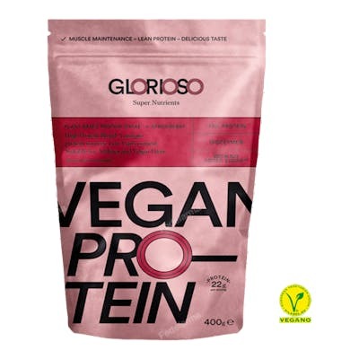 Glorioso Vegan Protein Fraise 400g - Protéine Végétalienne en Poudre sans Réfrigération Glorioso Vegan Protein Fraise 400g - Protéine Végétalienne en Poudre sans Réfrigération