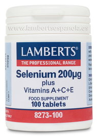Selenio 200 Mcg Más Vitaminas A, C Y E.