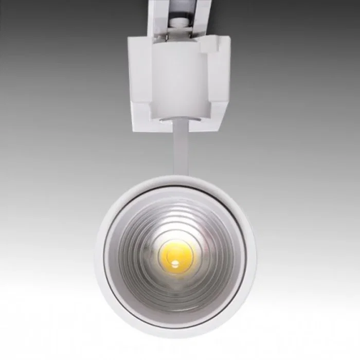 Kayla Spot LED sur Rail Triphasé 30W 2527Lm 2700K Ouverture Variable