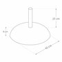 Base pour parapluie Aktive 45 x 33 x 45 cm Ciment Acier