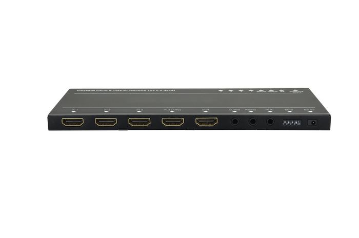 Vivolink VLSW141H Commutateur HDMI 4x1 4K 60Hz 18 Gbps HDR HDCP 2.2 avec Canal de Retour Audio et Désencapsulation