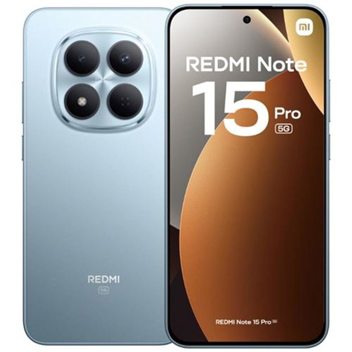 Xiaomi Redmi Note 15 Pro 5G 8 Go RAM 256 Go 6.83" AMOLED 200 MP Bleu Glacier Xiaomi Redmi Note 15 Pro 5G 8 Go RAM 256 Go 6.83" AMOLED 200 MP Bleu Glacier