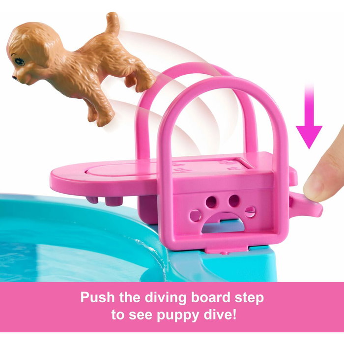 Barbie Coffret Piscine de Rêve avec Toboggan et Jacuzzi