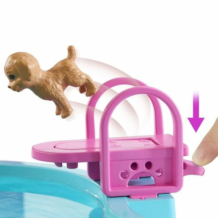 Barbie Coffret Piscine de Rêve avec Toboggan et Jacuzzi