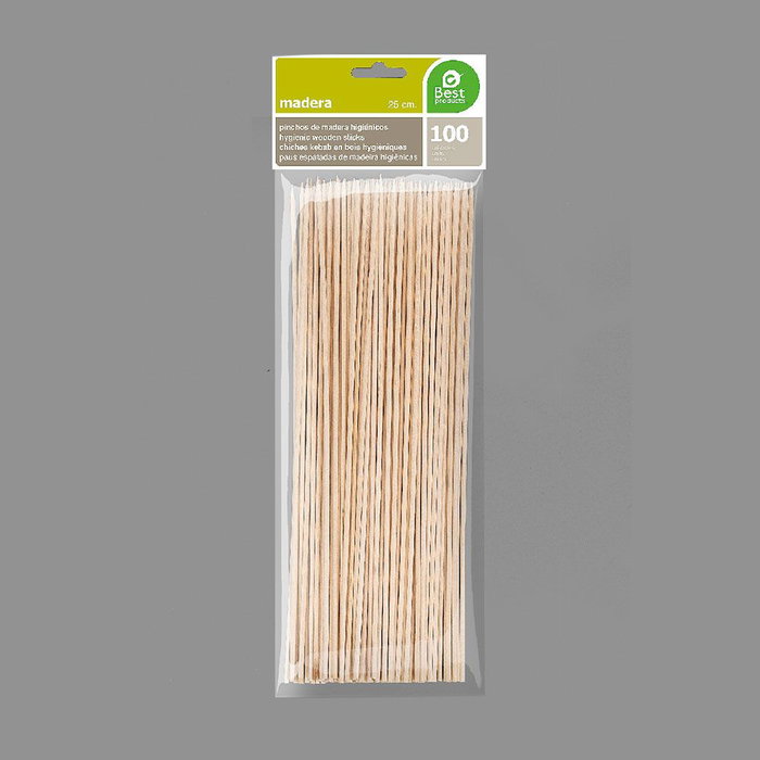 Best Products Pics en bois hygiéniques 250 x 2 mm, 100 unités