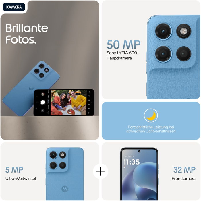 Motorola moto g17 PANTONE Alaskan Blue (128 Go)