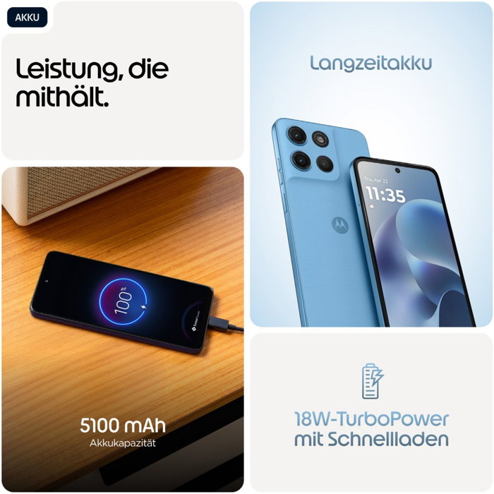 Motorola moto g17 PANTONE Alaskan Blue (128 Go)