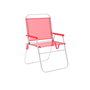 Marbueno Chaise Pliante Aluminium Corail Plage et Piscine 52X56X80 cm 10357