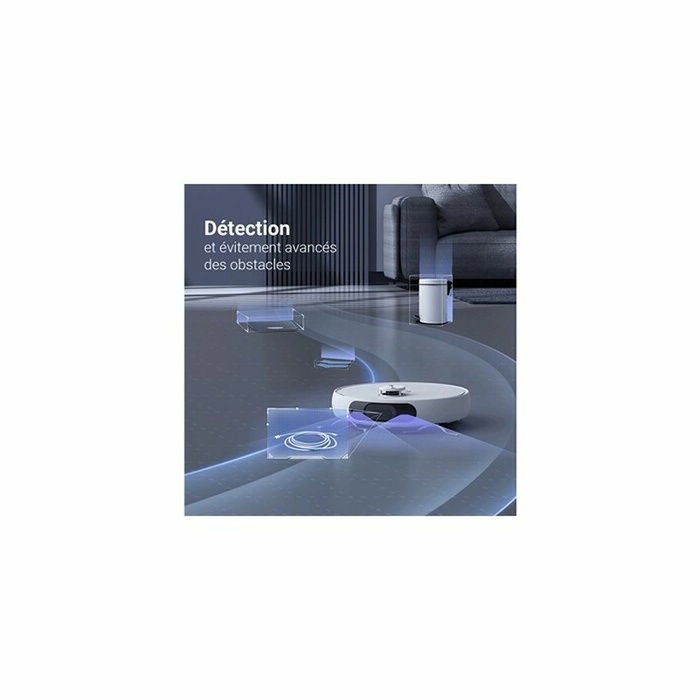 Ezviz RS2 Robot Aspirateur Laveur avec Station Blanche