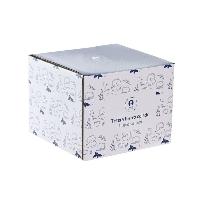 Théière Home ESPRIT Bleu Acier inoxydable Fer 800 ml Théière Home ESPRIT Bleu Acier inoxydable Fer 800 ml