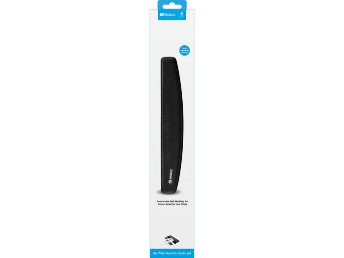 Sandberg Repose-poignet ergonomique en gel pour clavier, confort et prévention des blessures Sandberg Repose-poignet ergonomique en gel pour clavier, confort et prévention des blessures