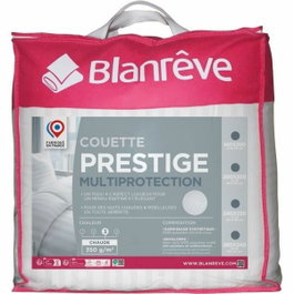 Blanreve Couette Chaude Prestige Multiprotection Satin Rayé Blanc 220 x 240 cm