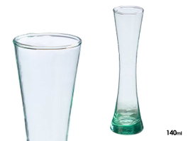GIFTDECOR VIOLETERO Verre en verre recyclé bord tourné 140ml