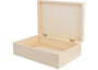 Innspiro Boîte rectangulaire en bois de pin massif et placage 22x15x7cm
