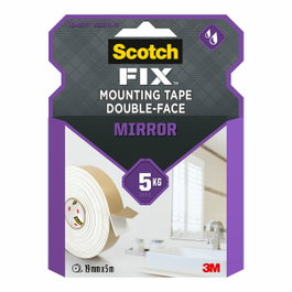 Scotch Ruban adhésif double face miroir - 1,5mx19mm
