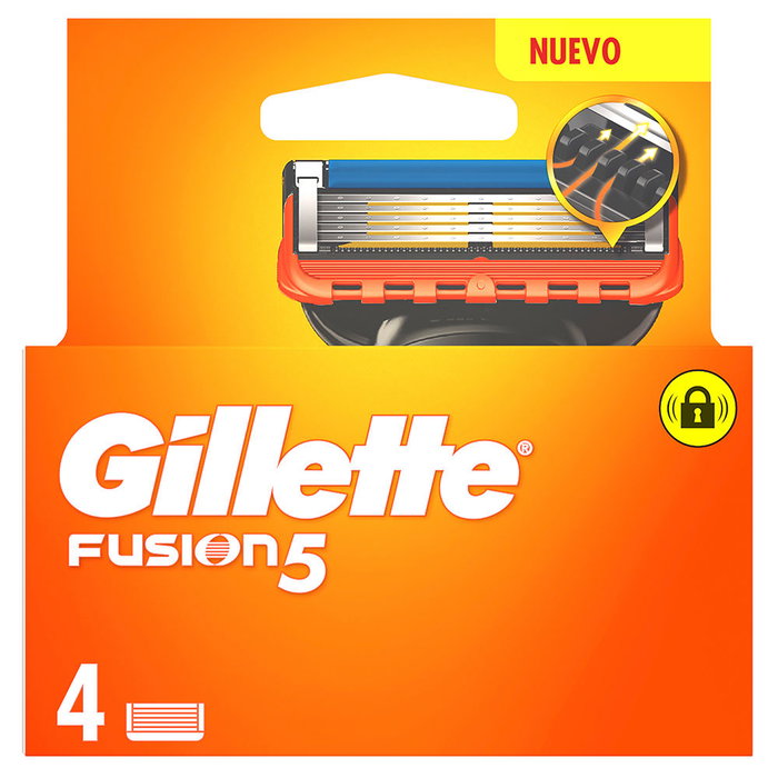 Gillette Fusion 5 Recharges - Lames de rasoir de rechange pour hommes - 4 pièces