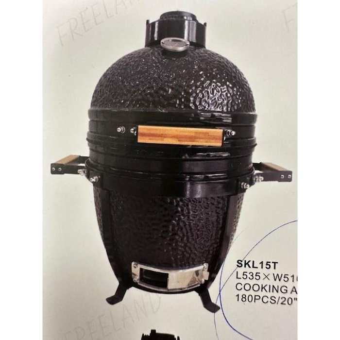Home ESPRIT Barbecue Portable Métal Céramique Noir