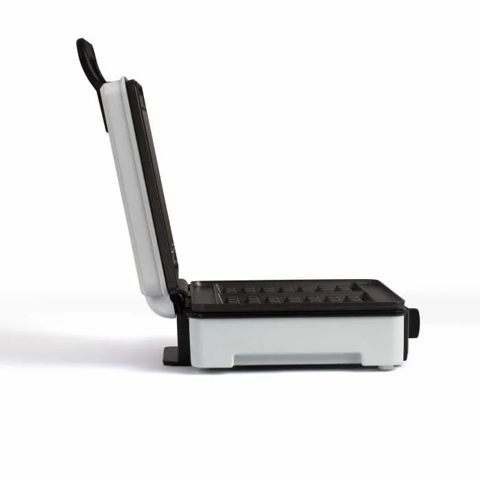 Livoo Gaufrier DOP206, 2 grandes gaufres, puissance 1200W, revêtement antiadhésif, thermostat ajustable, témoins lumineux, plaque 14.5 * 17.5 cm