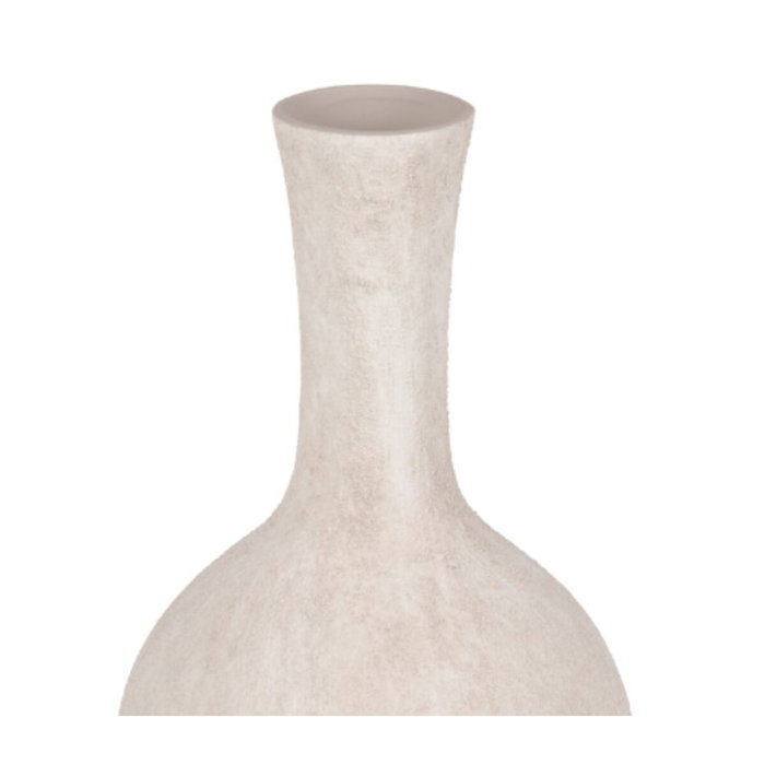 BigBuy Home Vase Crème Céramique Sable 19 x 19 x 35 cm