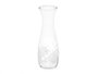 Vivalto Jarre Taillée Motif Losange Sans Anse 1000 ml Transparente 10x28x10 cm (Set de 12)