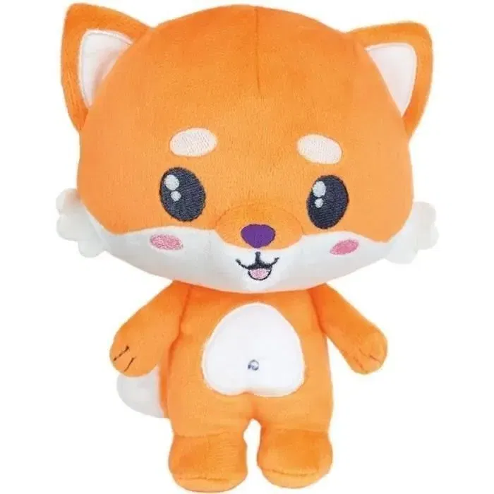 JEMINI - Peluche renard luminescente Luminou mini mim's, 15 cm, fonctionne sans pile et rechargeable à la lumière pour apaiser les enfants