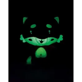 JEMINI - Peluche renard luminescente Luminou mini mim's, 15 cm, fonctionne sans pile et rechargeable à la lumière pour apaiser les enfants