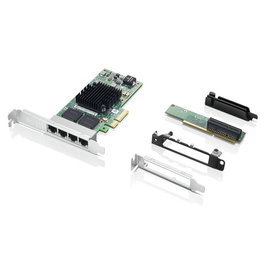 Lenovo Intel I350-T4 - Carte d'extension réseau Gigabit Ethernet 4 ports PCIe pour PC