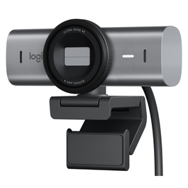 Logitech Webcam MX Brio 705 pour Entreprise, Graphite - 960-001530 - Caméra USB 4K avec Autofocus, HDR et Réduction du Bruit