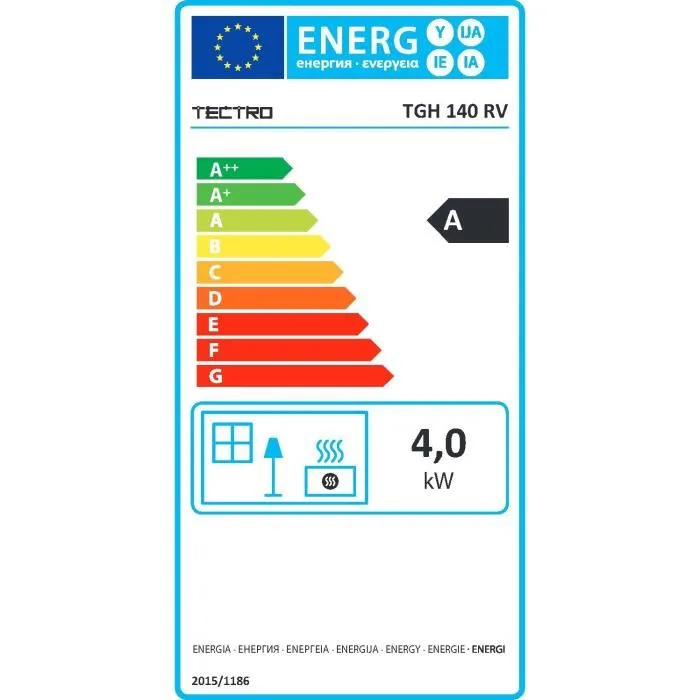 Chauffage à gaz Tectro TGH140RV 4200 W Chauffage à gaz Tectro TGH140RV 4200 W