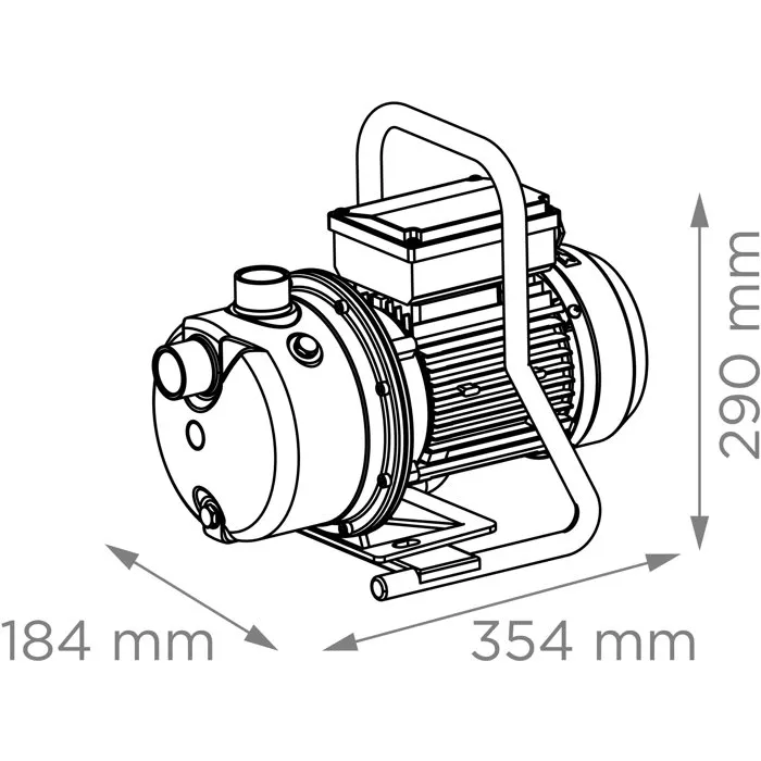 SFA Sanijet 4-50 Pompe centrifuge auto-amorçante pour jardin - Arrosage depuis cuve ou récupérateur d'eau - Débit performant