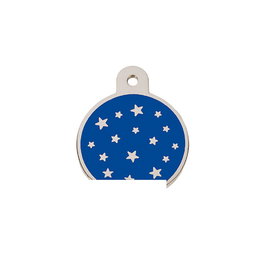 Plaque d'identification pour collier Imarc PetScribe Passion Bleu Argent