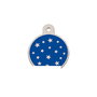 Plaque d'identification pour collier Imarc PetScribe Passion Bleu Argent