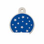Plaque d'identification pour collier Imarc PetScribe Passion Bleu Argent