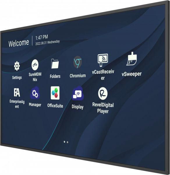 ViewSonic CDE9830 - Moniteur professionnel LED 98 pouces UHD 4K, 450 nits, Android 11, HDMI, USB-C, lecteur 24/7