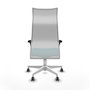 Piqueras y Crespo Chaise de Bureau Albacete Turquoise et Blanc
