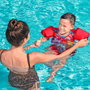 Bestway Gilet de natation Disney Mickey Mouse Rouge avec manchettes, 3-6 ans